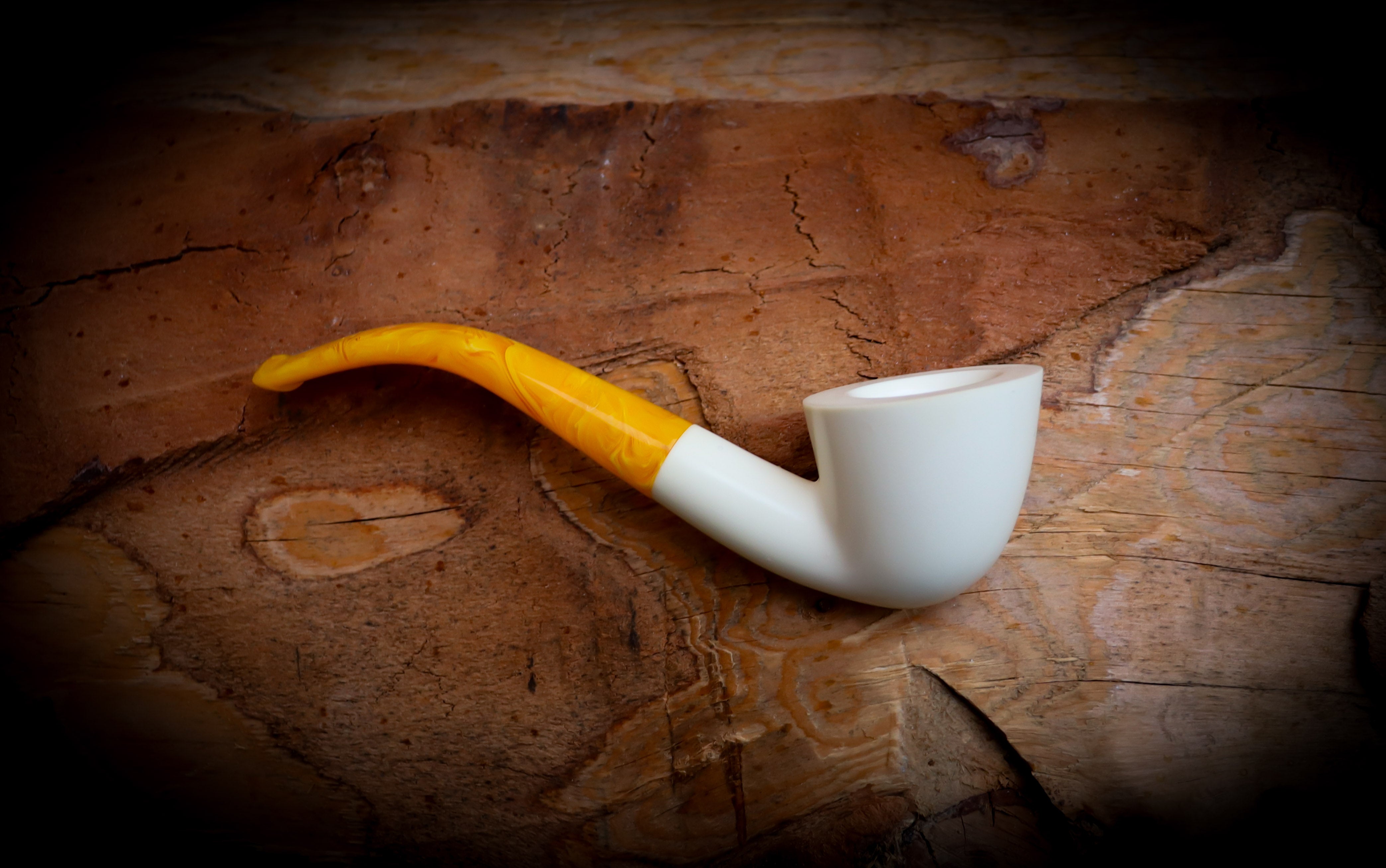 9mm Filtered Handmade Dublin Block Meerschaum Pipe With Leather Case-Astaş Meerschaum