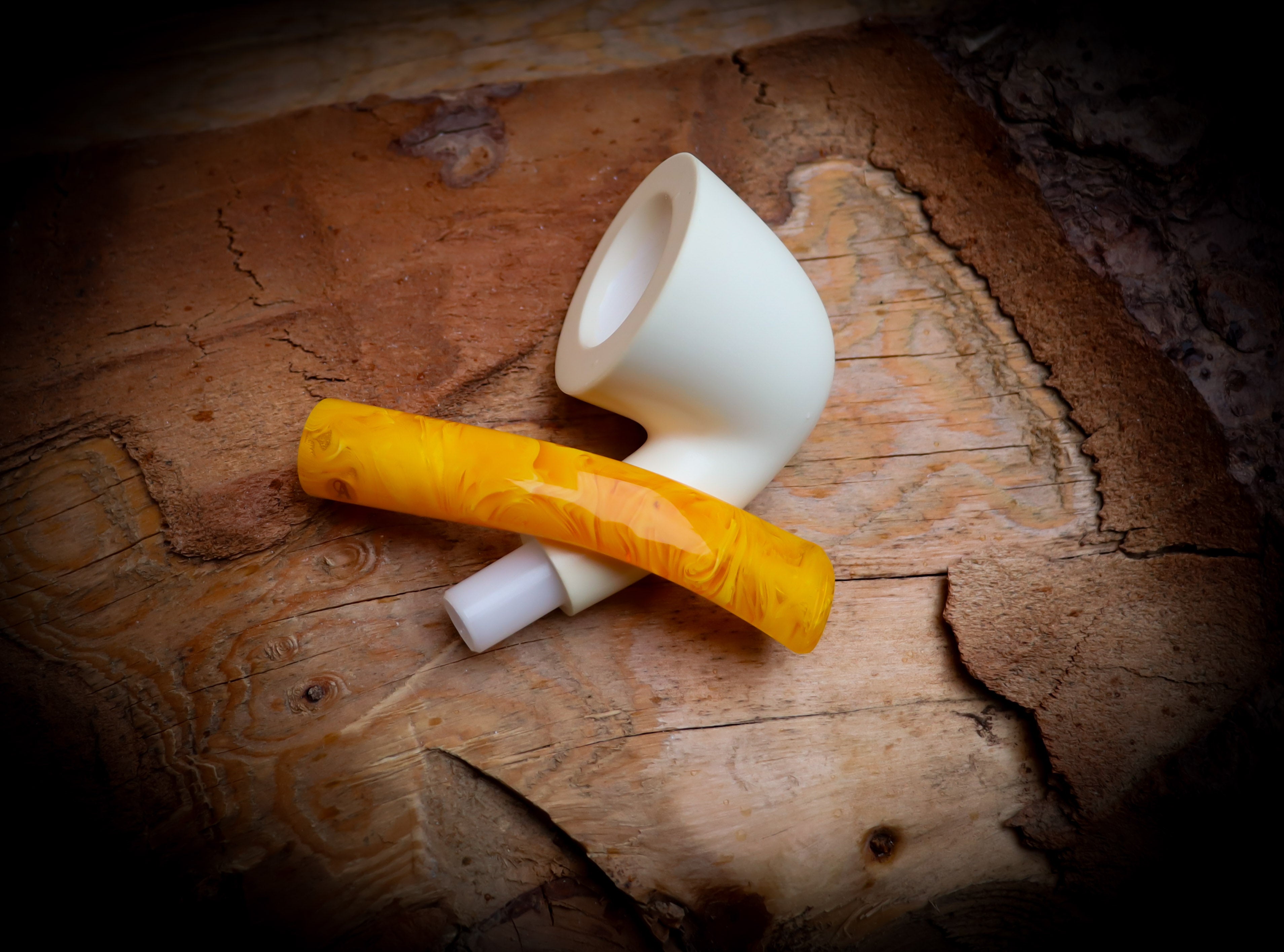 9mm Filtered Handmade Dublin Block Meerschaum Pipe With Leather Case-Astaş Meerschaum