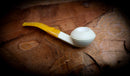 Handmade Rhodesian Premium Block Meerschaum Pipe With Leather Case- Astaş Meerschaum