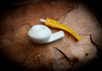 Handmade Rhodesian Premium Block Meerschaum Pipe With Leather Case- Astaş Meerschaum