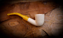 Handmade Dublin Premium Block Meerschaum Pipe With Leather Case- Astaş Meerschaum
