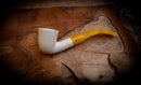 Handmade Dublin Premium Block Meerschaum Pipe With Leather Case- Astaş Meerschaum