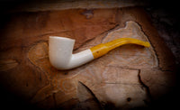Handmade Dublin Premium Block Meerschaum Pipe With Leather Case- Astaş Meerschaum