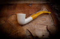 Handmade Dublin Premium Block Meerschaum Pipe With Leather Case- Astaş Meerschaum