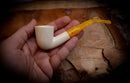 Handmade Dublin Premium Block Meerschaum Pipe With Leather Case- Astaş Meerschaum