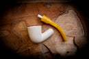 Handmade Dublin Premium Block Meerschaum Pipe With Leather Case- Astaş Meerschaum