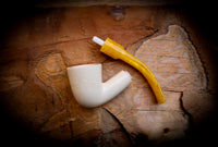 Handmade Dublin Premium Block Meerschaum Pipe With Leather Case- Astaş Meerschaum