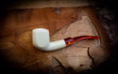 Smooth Special Handmade Panel Premium Block Meerschaum Pipe With Leather Case- Astaş Meerschaum