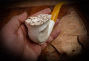 Natural Meerschaum, Handmade Premium Block Meerschaum Pipe With Leather Case- Astaş Meerschaum