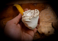 Natural Meerschaum, Handmade Premium Block Meerschaum Pipe With Leather Case- Astaş Meerschaum