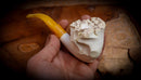 Natural Meerschaum, Handmade Premium Block Meerschaum Pipe With Leather Case- Astaş Meerschaum