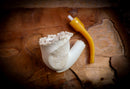 Natural Meerschaum, Handmade Premium Block Meerschaum Pipe With Leather Case- Astaş Meerschaum