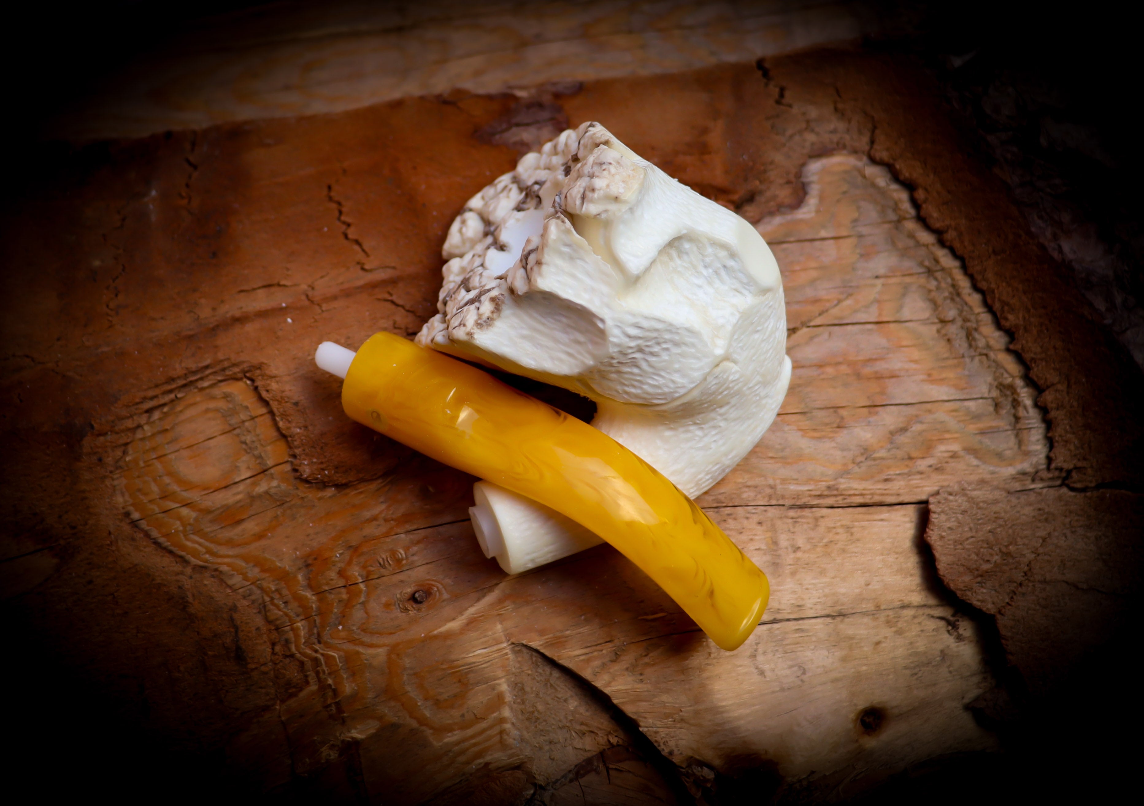 Natural Meerschaum, Handmade Premium Block Meerschaum Pipe With Leather Case- Astaş Meerschaum