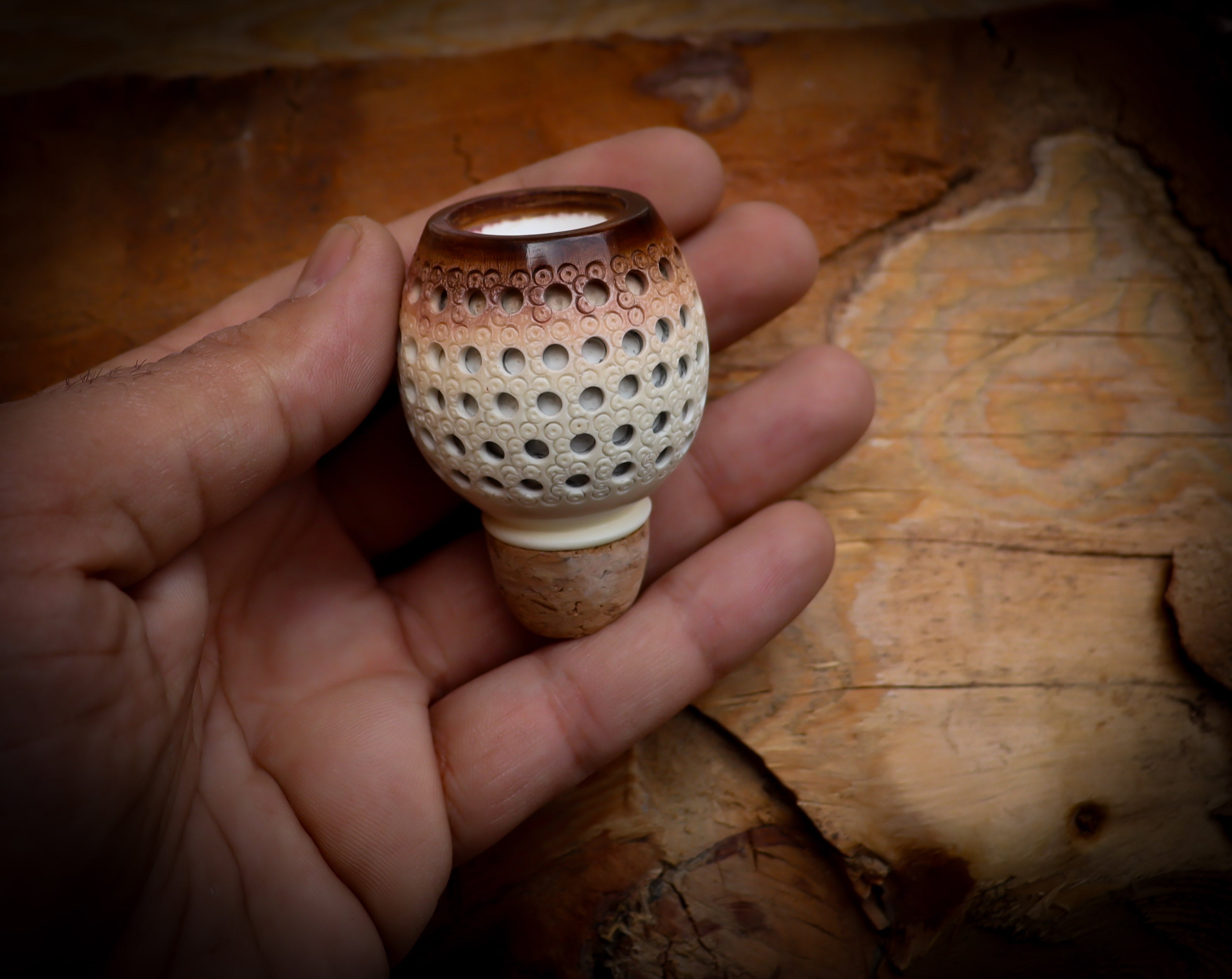 Meerschaum Coloring Bowl & Tobacco Tasting Bowl,Apple Bowl- Astaş Meerschaum