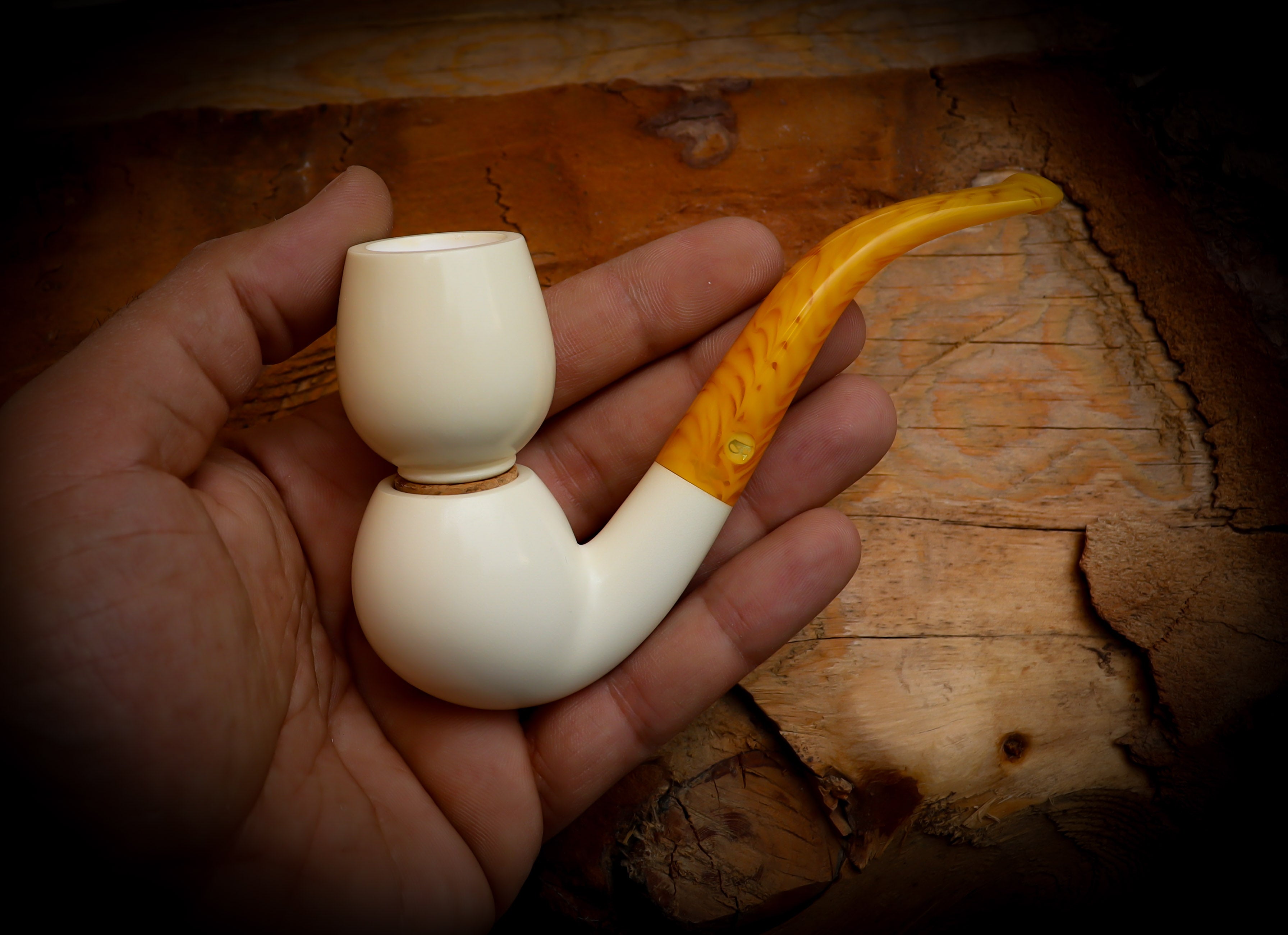 Smooth Meerschaum Coloring Bowl Pipe,Tobacco Tasting| Astaş