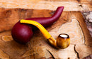 Hand Crafted Apple Meerschaum Pipe with Leather Box by Astaş