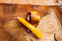 Hand Crafted Apple Meerschaum Pipe with Leather Box by Astaş