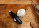 Handmade Astaş Meerschaum Pipes,Squat Bulldog, Latticed Carved,Fitted Case