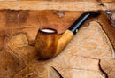 Lee Van Cleef Meerschaum Pipes, Rustic Patterned, Half Bent,Fitted Case- Astaş