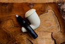 Handcrafted Astaş Meerschaum Pipes,Calabash Style,Rustic Patterned, With Fitted Case