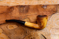 Handmade Astaş Meerschaum Pipes, Lee Van Cleef,Dublin, Rustic Carved, Fitted Case