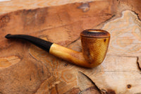 Handmade Astaş Meerschaum Pipes, Lee Van Cleef,Dublin, Rustic Carved, Fitted Case