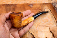Handmade Astaş Meerschaum Pipes, Lee Van Cleef,Dublin, Rustic Carved, Fitted Case