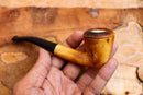 Handmade Astaş Meerschaum Pipes, Lee Van Cleef,Dublin, Rustic Carved, Fitted Case