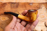 Handmade Astaş Meerschaum Pipes, Lee Van Cleef,Dublin, Rustic Carved, Fitted Case