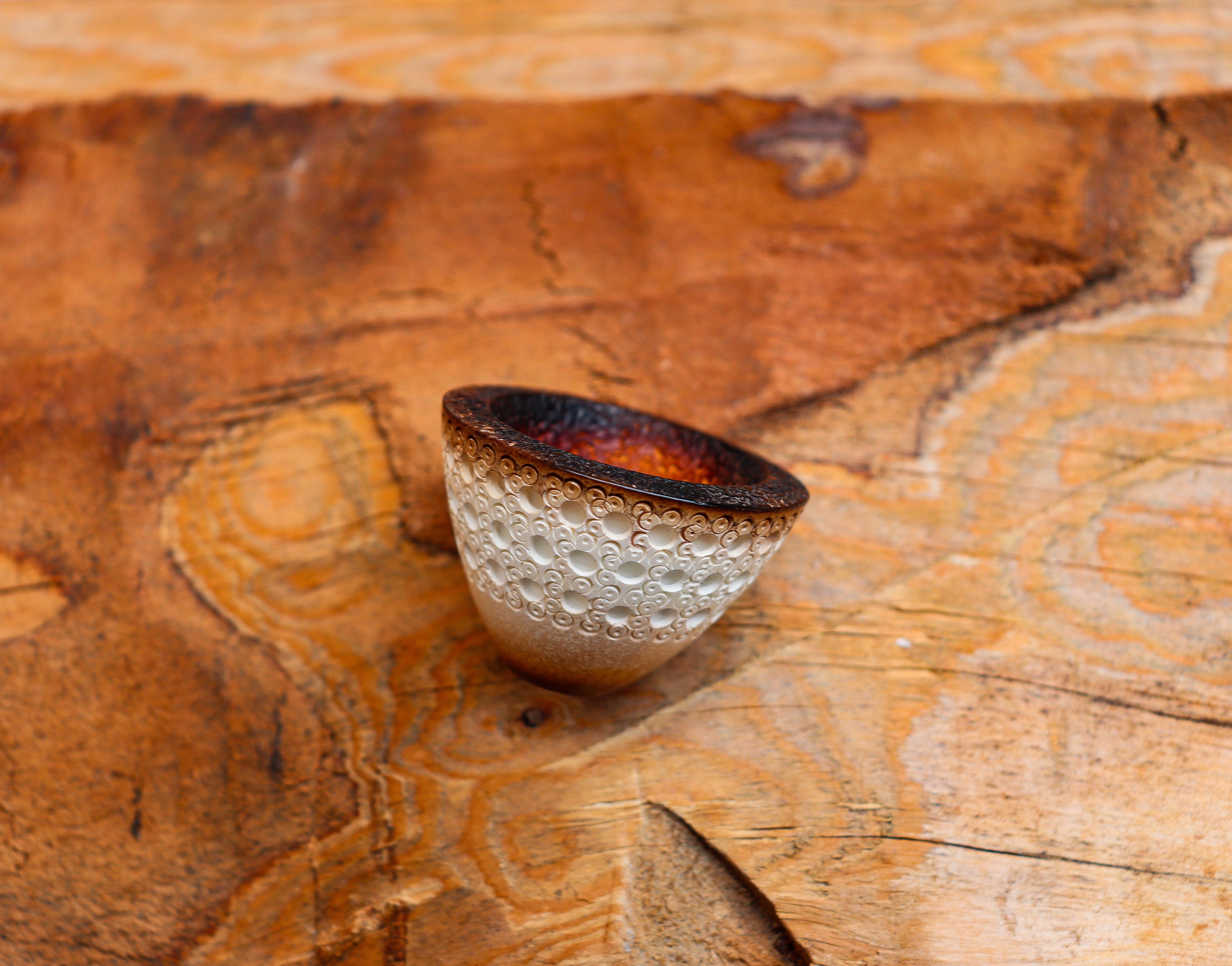 Hand Crafted Kirsten Bowl Meerschaum Pipes, Calcined Dublin,Lattice Carved,Astaş