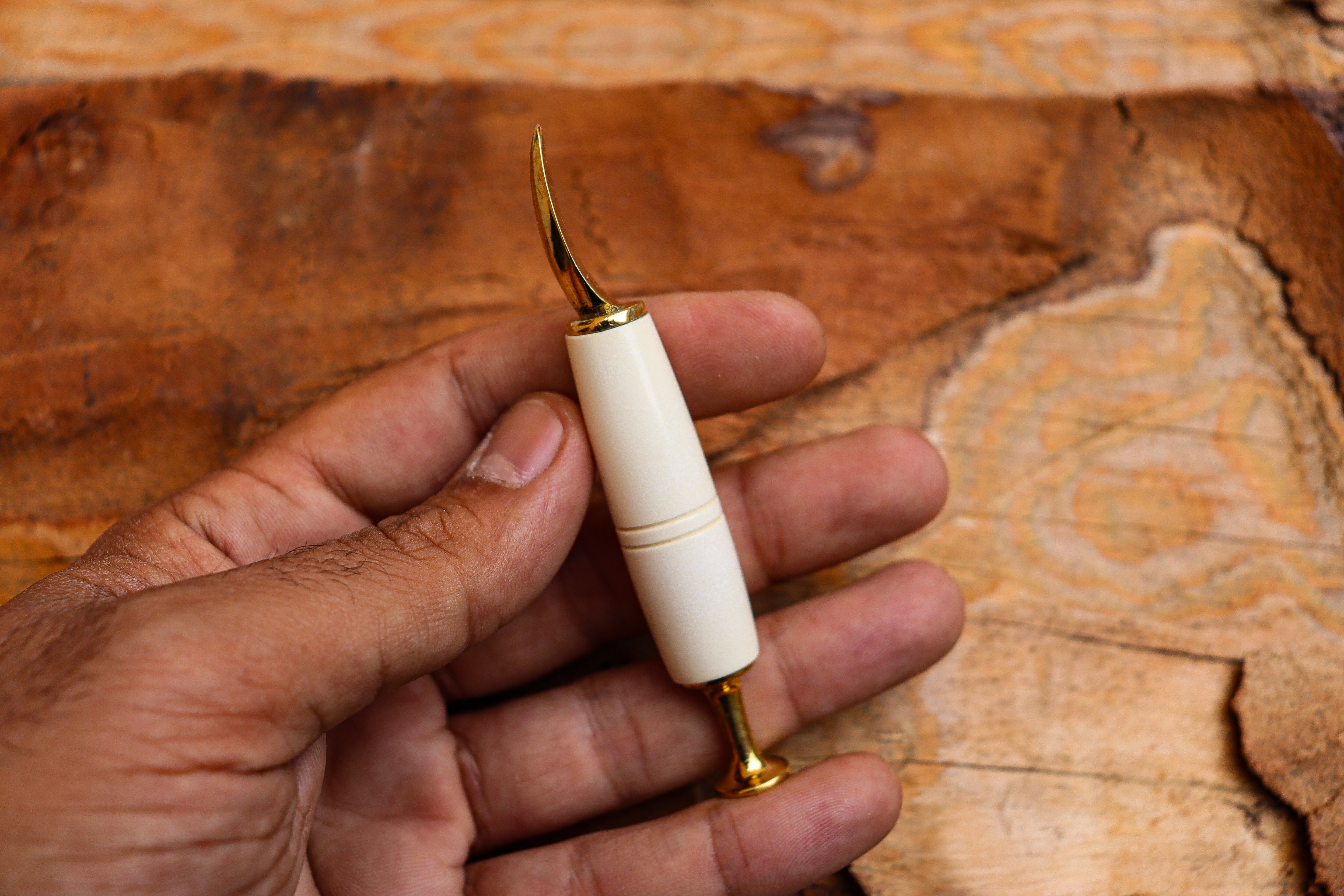 Handmade Astaş Meerschaum Pipes, Smooth, Tamper, Fitted Case