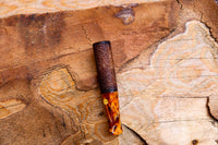 Cigarette Holder Meerschaum Pipes, Rustic Carved, Calcined, Fitted Case, Astaş