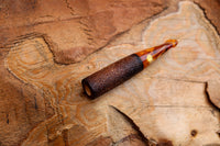 Cigarette Holder Meerschaum Pipes, Rustic Carved, Calcined, Fitted Case, Astaş