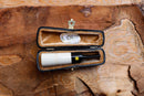 Handmade Cigar Holder Meerschaum Pipes, Smooth White, Fitted Case, Astaş
