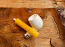 Handmade Astaş Meerschaum Pipes, Billard, Silver Ring, Smooth White, Fitted Case