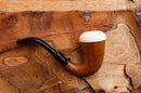 Handmade Calabash Meerschaum Pipes, Calabash Bowl, Smooth,Fitted Case,Astaş