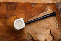 Handmade Astaş Meerschaum Pipes, Carbon Fiber, Panel, Smooth Carved, With Fitted Case