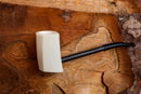 Handmade Astaş Meerschaum Pipes, Carbon Fiber, Panel, Smooth Carved, With Fitted Case