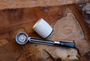 Handmade Falcon Billiard Meerschaum Pipes, Astaş, Latticed Carved, With Fitted Case