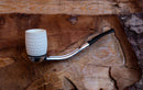 Handmade Falcon Billiard Meerschaum Pipes, Astaş, Latticed Carved, With Fitted Case