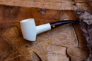 Handmade Astaş Meerschaum Pipes, Poker,White, 9MM Filtered, With Fitted Case