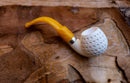Handmade Astaş Meerschaum Pipes, Apple, Latticed Carved, Silver Ring, With Leather Case