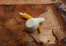 Handmade Astaş Meerschaum Pipes,Freehand, Smooth White, Amber Stem, With Leather Case