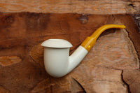 Handmade Astaş Meerschaum Pipes, Calabash Style, Smooth Large, With Fitted Case