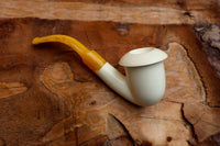 Handmade Astaş Meerschaum Pipes, Calabash Style, Smooth Large, With Fitted Case