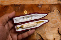 Handmade Astaş Meerschaum Pipes, Tamper, White, With Fitted Case