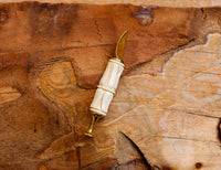 Handmade Astaş Meerschaum Pipes, Tamper, White, With Fitted Case