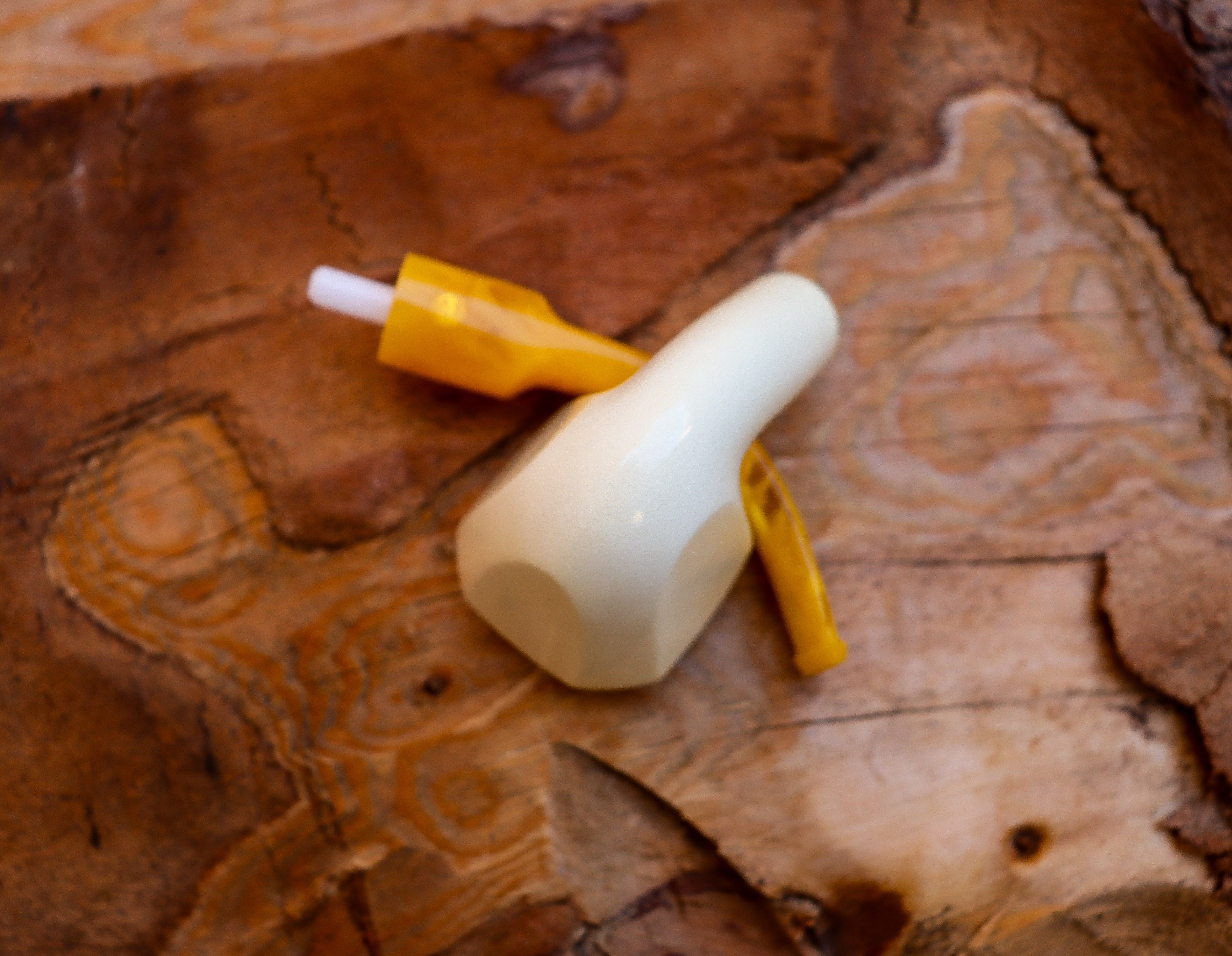 Handmade Astaş Meerschaum Pipes, Panel White, Smooth Carved, With Fitted Case