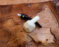 Handmade Panel Meerschaum Pipes, Astaş, Smooth Carved, With Fitted Case