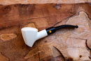 Handmade Panel Meerschaum Pipes, Astaş, Smooth Carved, With Fitted Case